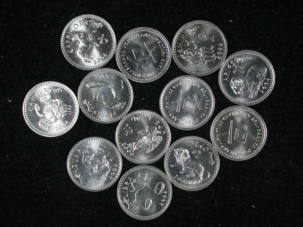 Somaliland Set of 12 Zodiac Coins